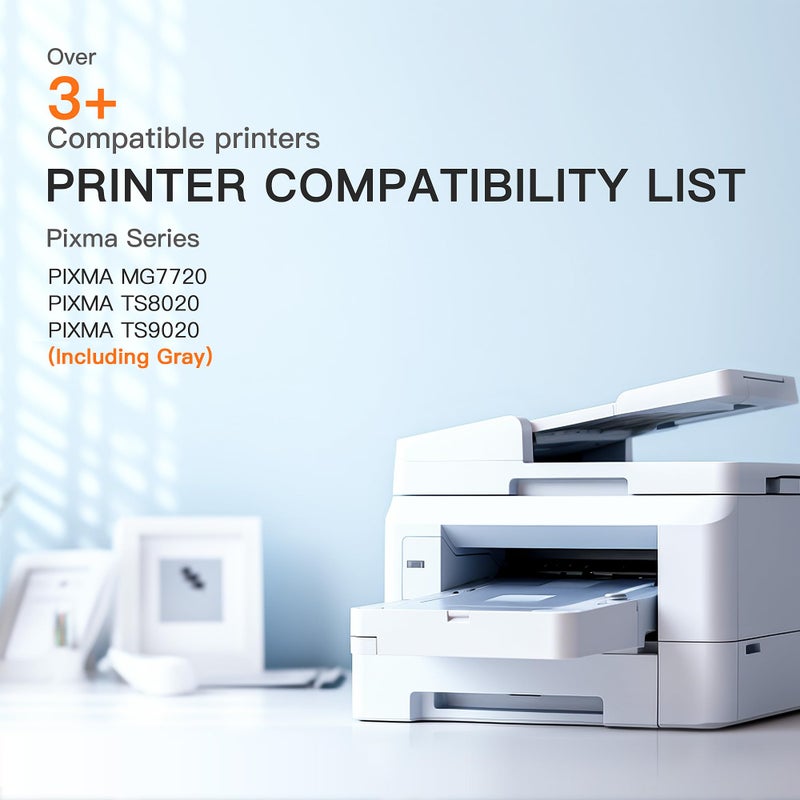 E-Z Ink Compatible Ink Cartridge Replacement for Canon CLI-271XL CLI 271 XL Compatible with PIXMA TS8020 TS9020 MG7720 Printer (Gray, 3 Pack) - Image 2
